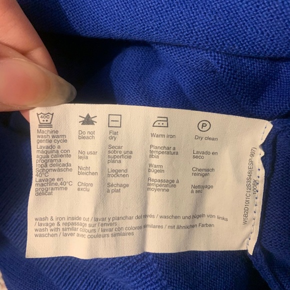 Esprit Royal Blue V-Neck Ladies’ Sweater - Size Large - Picture 7 of 8